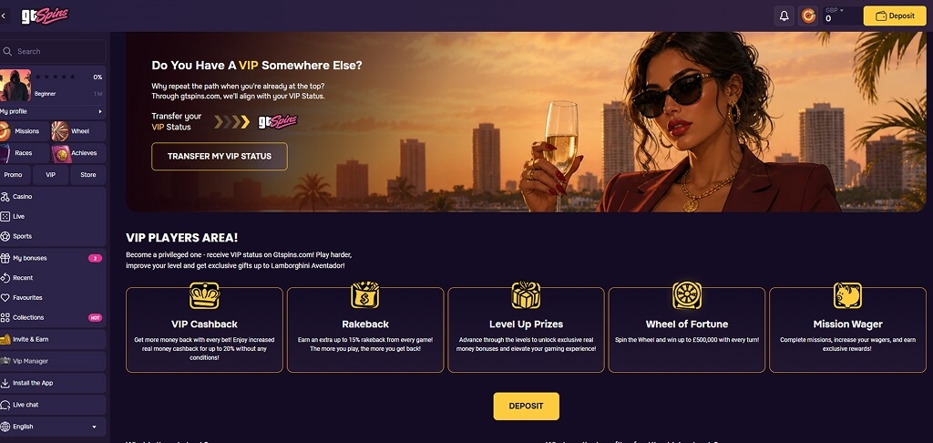 Casino GTSpins VIP-Club