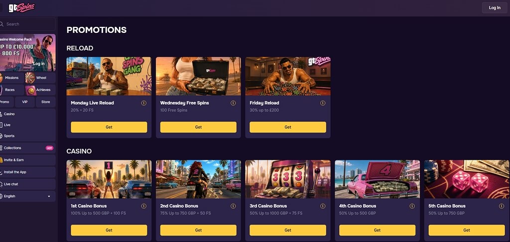 GTSpins Casino Promotions